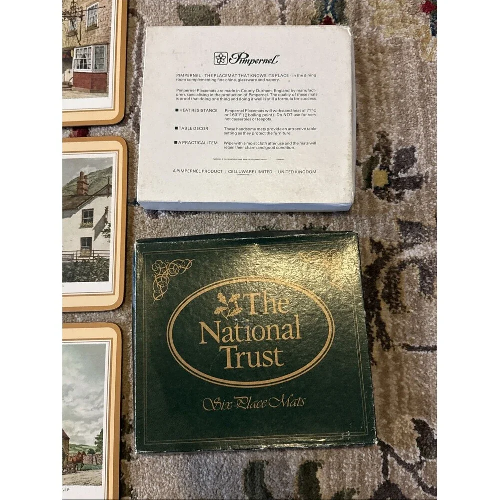 Pimpernel Place Mats -Old English Inns Cork Backs 9